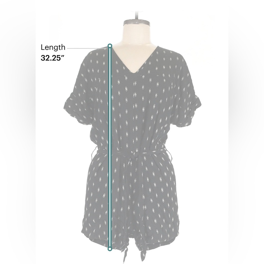 Madewell Starprint Romper Black and‎ White Patterned Size:M - Picture 4 of 4